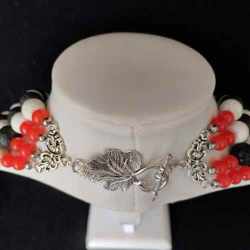 COLLAR DE PIEDRA VOLCÁNICA - Imagen 3