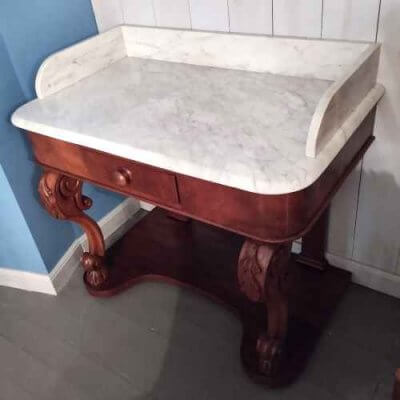 MUEBLE LAVABO DE CAOBA