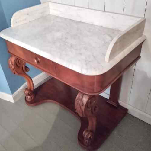 MUEBLE LAVABO DE CAOBA - Imagen 2