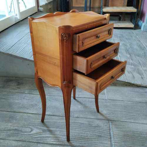 MESITA NOCHE LUIS XV CEREZO - Imagen 2