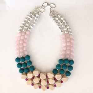 COLLAR DE MADERA, LAVA Y CUARZO - Imagen 3